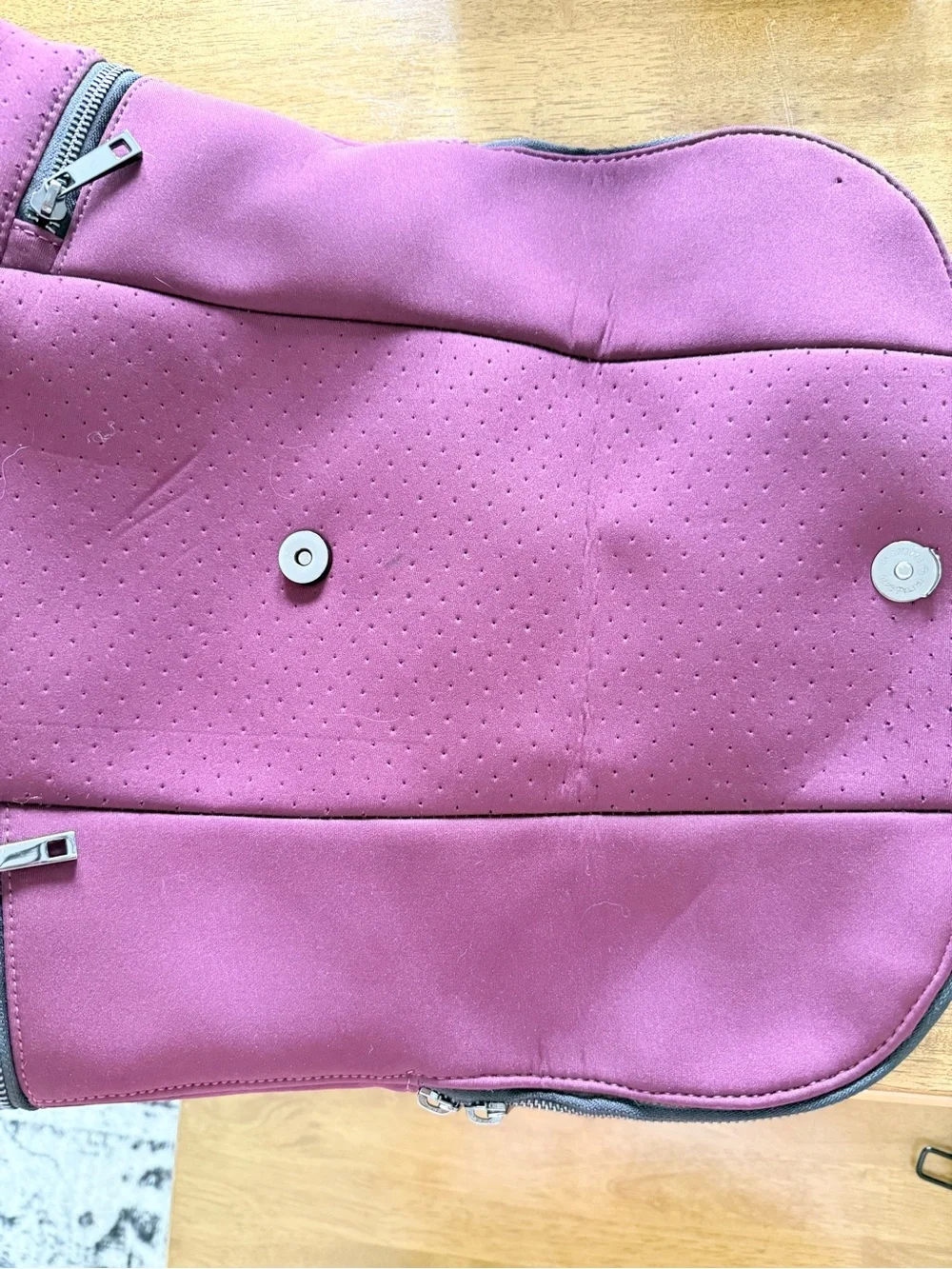 Sweaty Betty All Sport Burgundy Neoprene-Style Women's Backpack